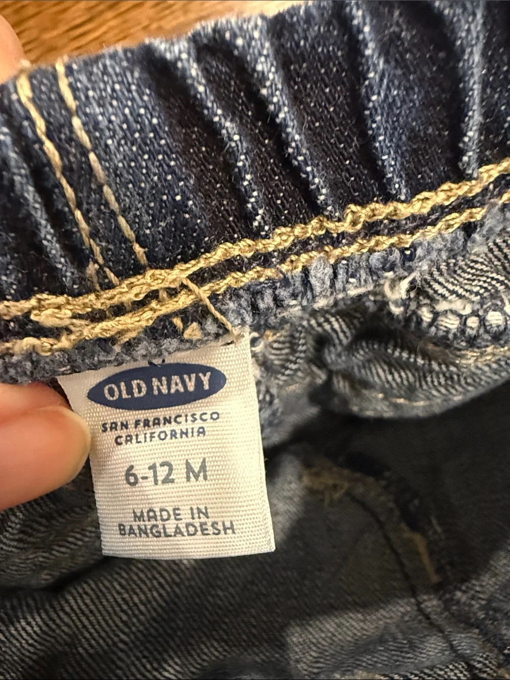 Girls' Ruffle Denim Shorts 6-12 Months
